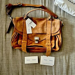 Proenza Schouler Medium PS1 Brown Suede